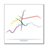 Brazil - Sao-Paulo Metro Route Map