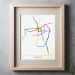 Chile - Santiago Metro Route Map
