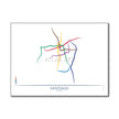 Chile - Santiago Metro Route Map