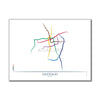 Chile - Santiago Metro Route Map