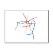 Chile - Santiago Metro Route Map