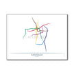 Chile - Santiago Metro Route Map