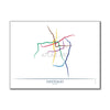 Chile - Santiago Metro Route Map