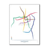 Chile - Santiago Metro Route Map