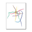 Chile - Santiago Metro Route Map