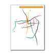 Chile - Santiago Metro Route Map