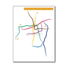 Chile - Santiago Metro Route Map