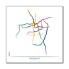 Chile - Santiago Metro Route Map