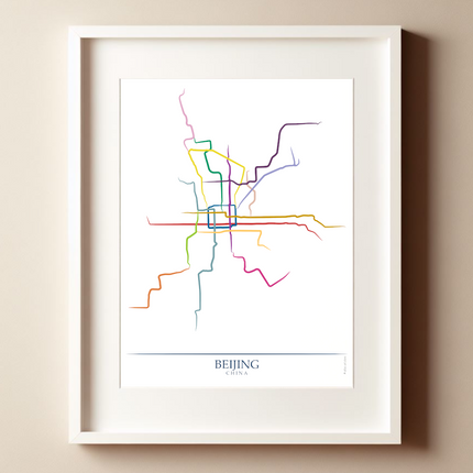 China - Beijing Subway Route Map